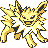 Jolteon front-facing sprite from Pokémon Yellow