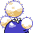 Jumpluff back-facing sprite from Pokémon Crystal