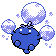 Jumpluff front-facing sprite from Pokémon Silver