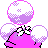Jumpluff shiny back-facing sprite from Pokémon Silver