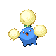 Jumpluff front-facing sprite from Pokémon HeartGold