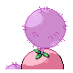 Jumpluff shiny back-facing sprite from Pokémon HeartGold