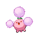 Jumpluff shiny front-facing sprite from Pokémon HeartGold