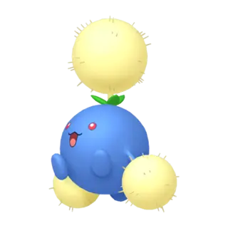 Jumpluff front-facing sprite from Pokémon Y