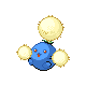 Jumpluff front-facing sprite from Pokémon Platinum