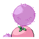 Jumpluff shiny back-facing sprite from Pokémon Platinum