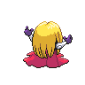 Jynx back-facing sprite from Pokémon Black 2