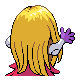 Jynx back-facing sprite from Pokémon Diamond