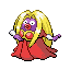 Jynx front-facing sprite from Pokémon FireRed