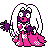 Jynx front-facing sprite from Pokémon Gold