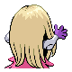 Jynx shiny back-facing sprite from Pokémon HeartGold