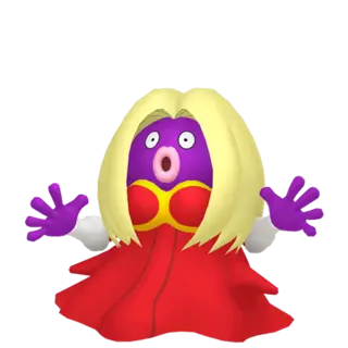 Jynx front-facing sprite from Pokémon Brilliant Diamond