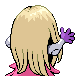 Jynx shiny back-facing sprite from Pokémon Platinum