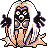 Jynx front-facing sprite from Pokémon Blue
