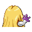 Jynx back-facing sprite from Pokémon Ruby
