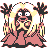 Jynx front-facing sprite from Pokémon Yellow