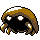 Kabuto front-facing sprite from Pokémon Crystal