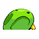 Kabuto shiny back-facing sprite from Pokémon Pearl