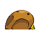 Kabuto back-facing sprite from Pokémon HeartGold