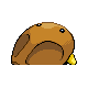 Kabuto back-facing sprite from Pokémon Platinum