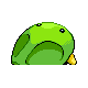 Kabuto shiny back-facing sprite from Pokémon Platinum