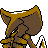 Kabutops back-facing sprite from Pokémon Crystal