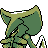Kabutops shiny back-facing sprite from Pokémon Crystal