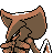 Kabutops back-facing sprite from Pokémon Silver