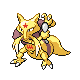 Kadabra shiny front-facing sprite from Pokémon Diamond
