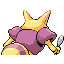 Kadabra shiny back-facing sprite from Pokémon FireRed