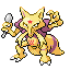 Kadabra shiny front-facing sprite from Pokémon FireRed