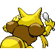 Kadabra back-facing sprite from Pokémon Platinum
