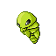 Kakuna shiny front-facing sprite from Pokémon Emerald