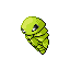 Kakuna shiny front-facing sprite from Pokémon FireRed