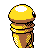 Kakuna back-facing sprite from Pokémon Gold