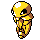 Kakuna front-facing sprite from Pokémon Gold