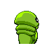 Kakuna shiny back-facing sprite from Pokémon HeartGold