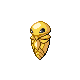 Kakuna front-facing sprite from Pokémon Platinum