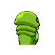 Kakuna shiny back-facing sprite from Pokémon Platinum