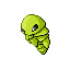 Kakuna shiny front-facing sprite from Pokémon Sapphire