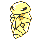 Kakuna front-facing sprite from Pokémon Yellow