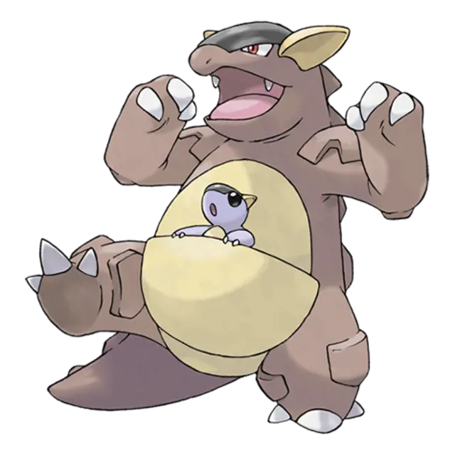 Kangaskhan, the Parent Pokémon — Normal-type Pokémon official artwork