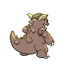 Kangaskhan back-facing sprite from Pokémon White 2