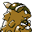 Kangaskhan back-facing sprite from Pokémon Crystal