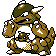 Kangaskhan front-facing sprite from Pokémon Crystal