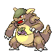 Kangaskhan front-facing sprite from Pokémon Pearl