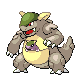 Kangaskhan shiny front-facing sprite from Pokémon Pearl