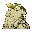 Kangaskhan shiny back-facing sprite from Pokémon FireRed