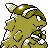 Kangaskhan back-facing sprite from Pokémon Silver