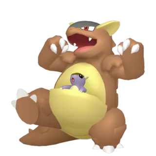 Kangaskhan front-facing sprite from Pokémon Alpha Sapphire